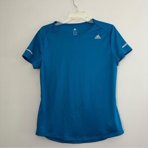 Adidas Running Blue athletic athleisure activewear T-shirt